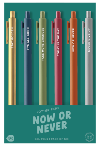 Talking Out of Turn Jotter Set 6pk - Now or Never