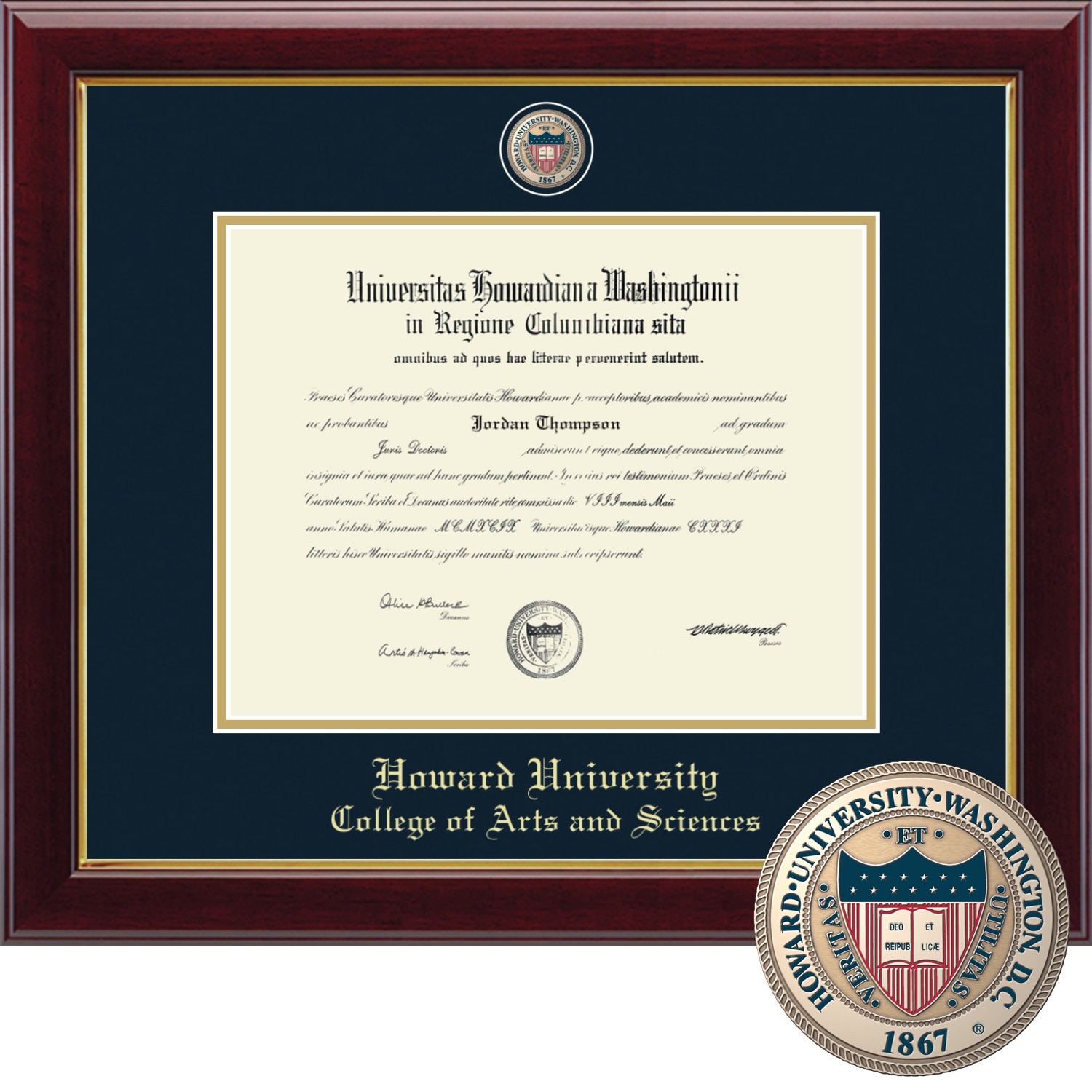 Church Hill Classics 8.5x11, Masterpiece, Cherry, Arts and Sciences, Diploma Frame