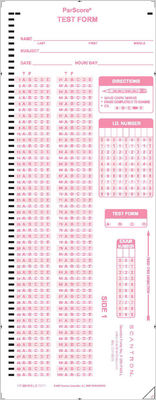 Scantron Form F 289  Par  L