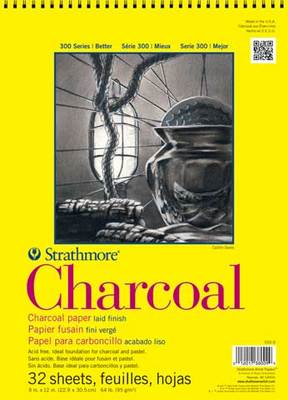 Strathmore Charcoal Paper Pad, 300 Series, 18" x 24, Spiral-Bound