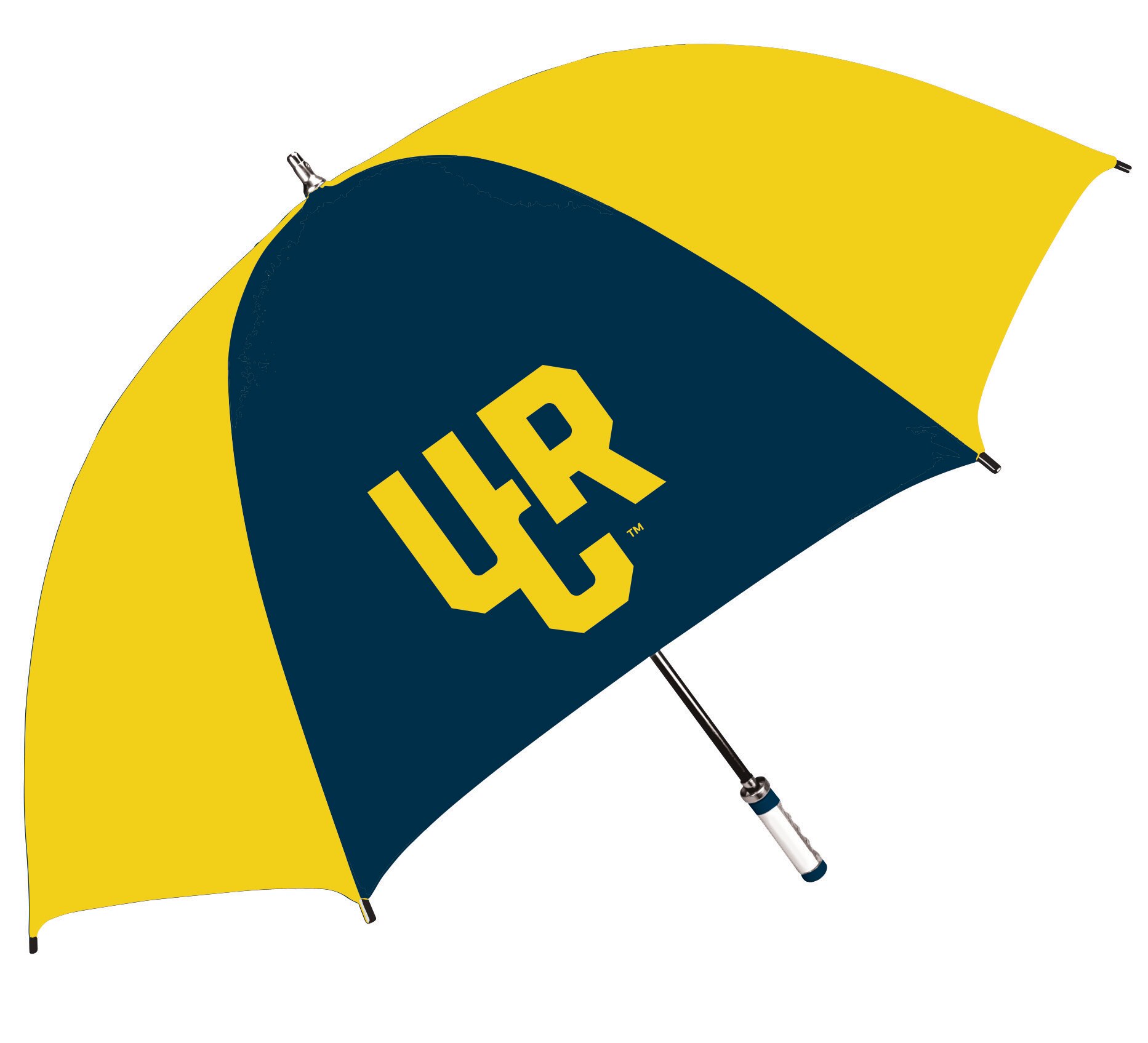 "The Sport" 2-Tone Emblematic Umbrella Automatic Folding 48" Coverage