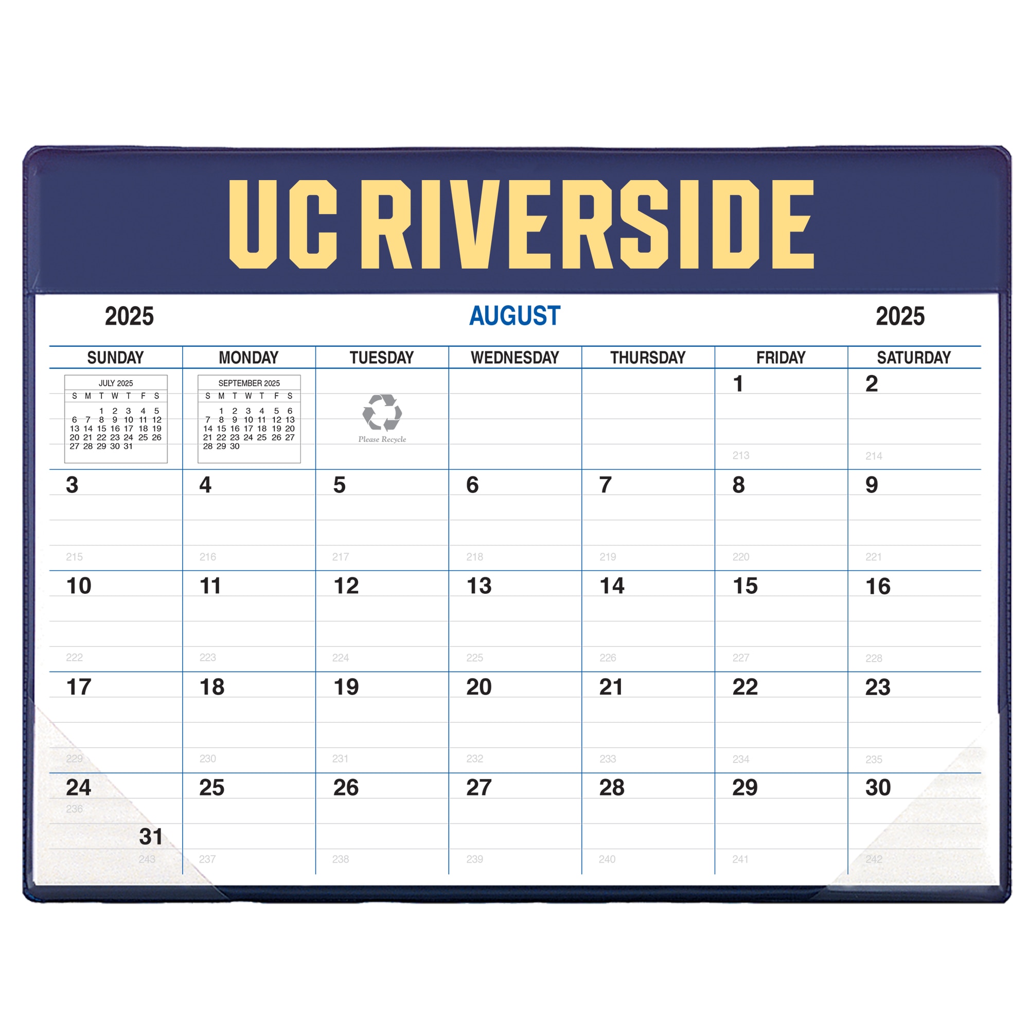 Payne 25-26 Imprinted Academic Calendar Pad Planner 8.5"x11"