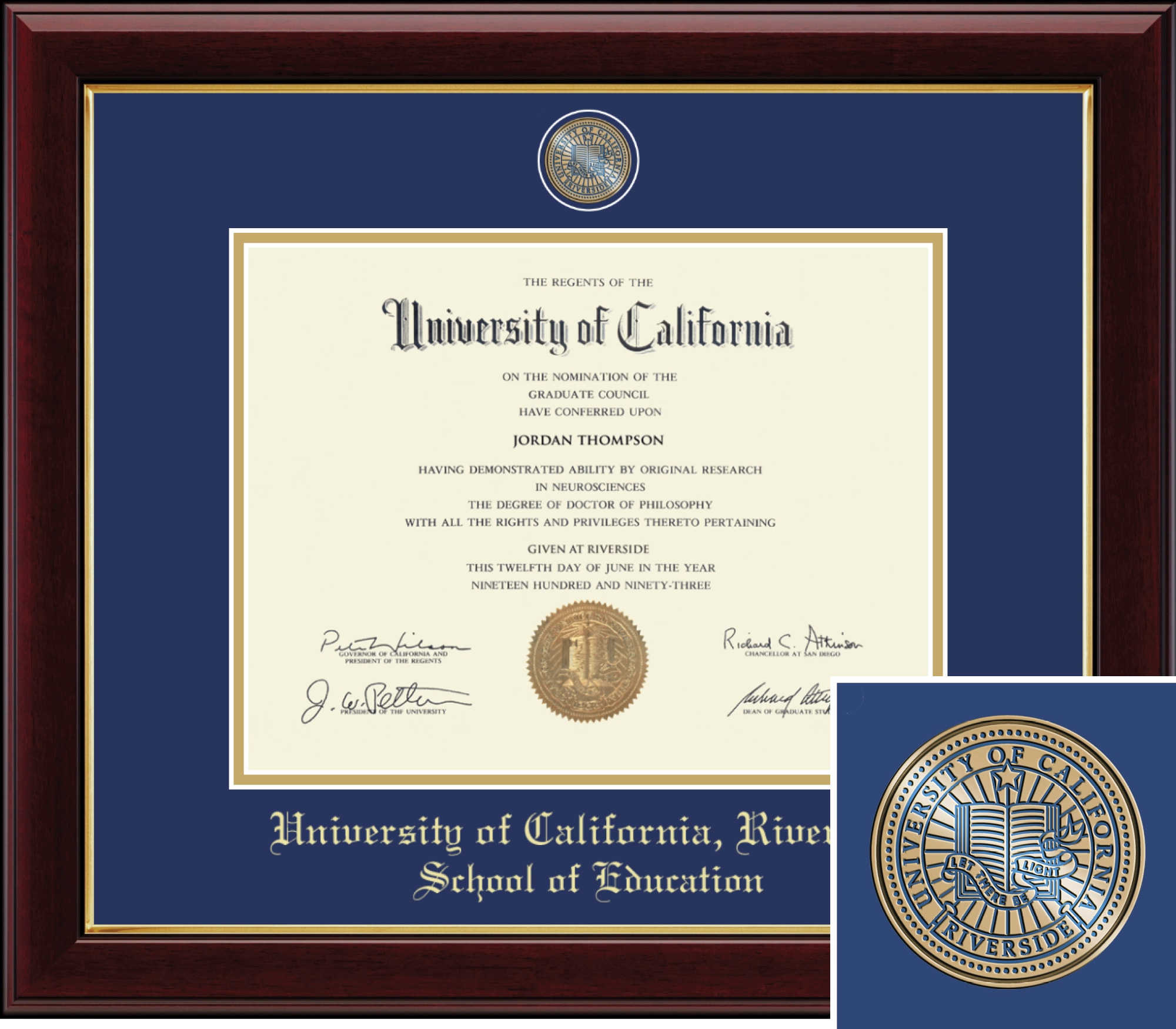 Church Hill Classics Masterpiece 8.5x11 Education Diploma Frame