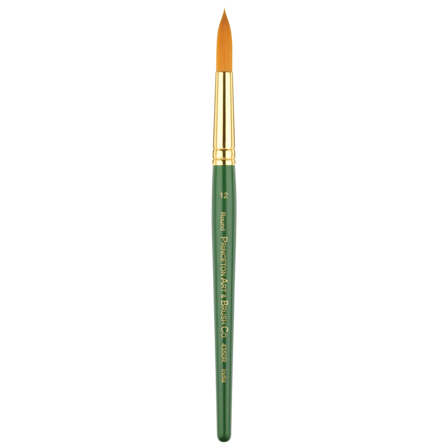 Princeton Brush Lauren Golden Synthetic Watercolor & Acrylic Brush, Round, 12