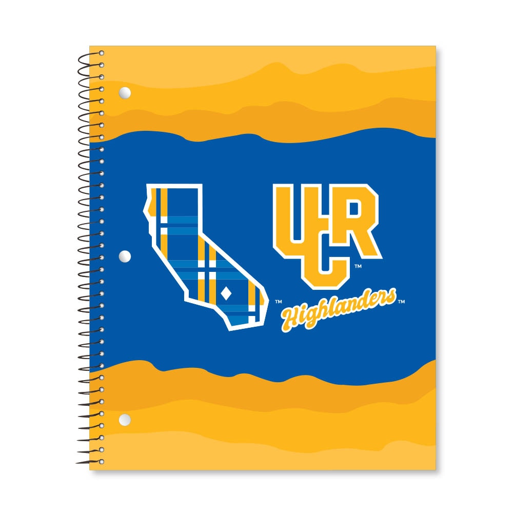 Digi State Outline 3 Subject 11"x9" College Ruled Spiral Notebook