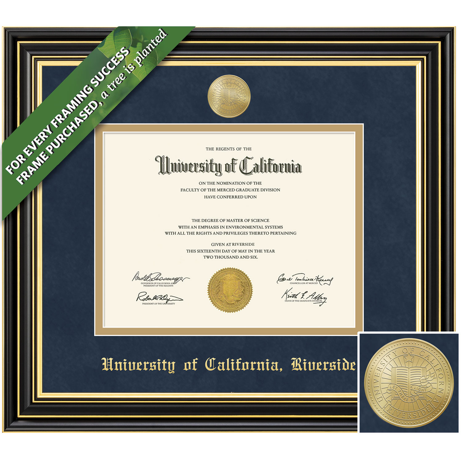 Framing Success 8.5 x 11 Prestige Bachelors, Masters, PhD Diploma Frame