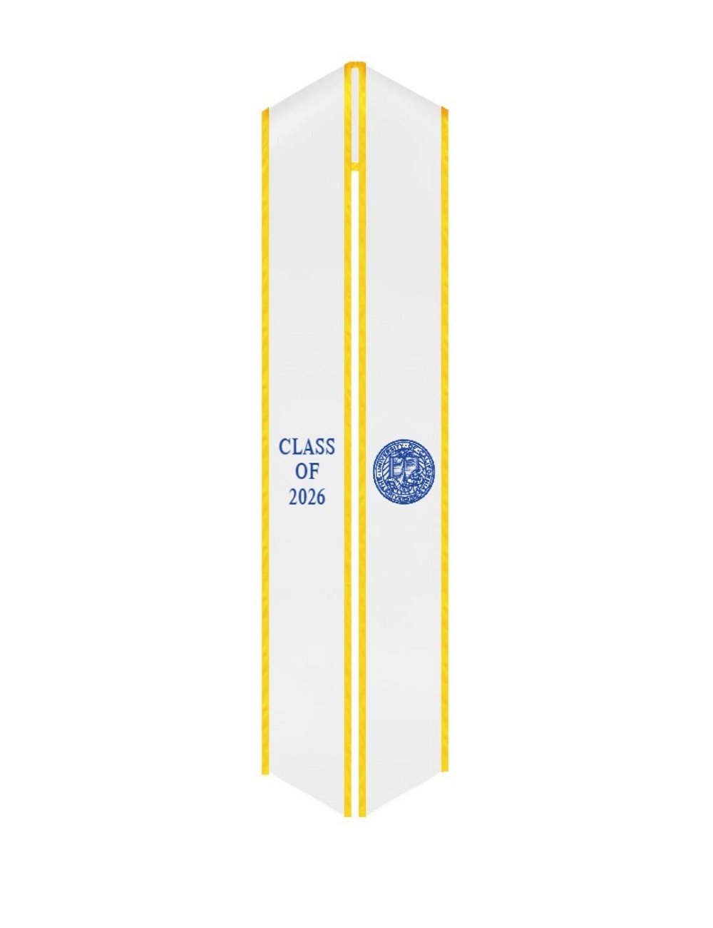 UCR PS 2026 White Velvet Sash Mango Trim