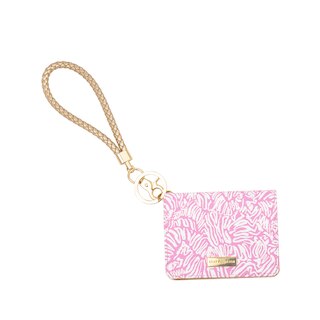 Lilly Pulitzer Snap Card Case - Conch Shell Pink Zee Bebe