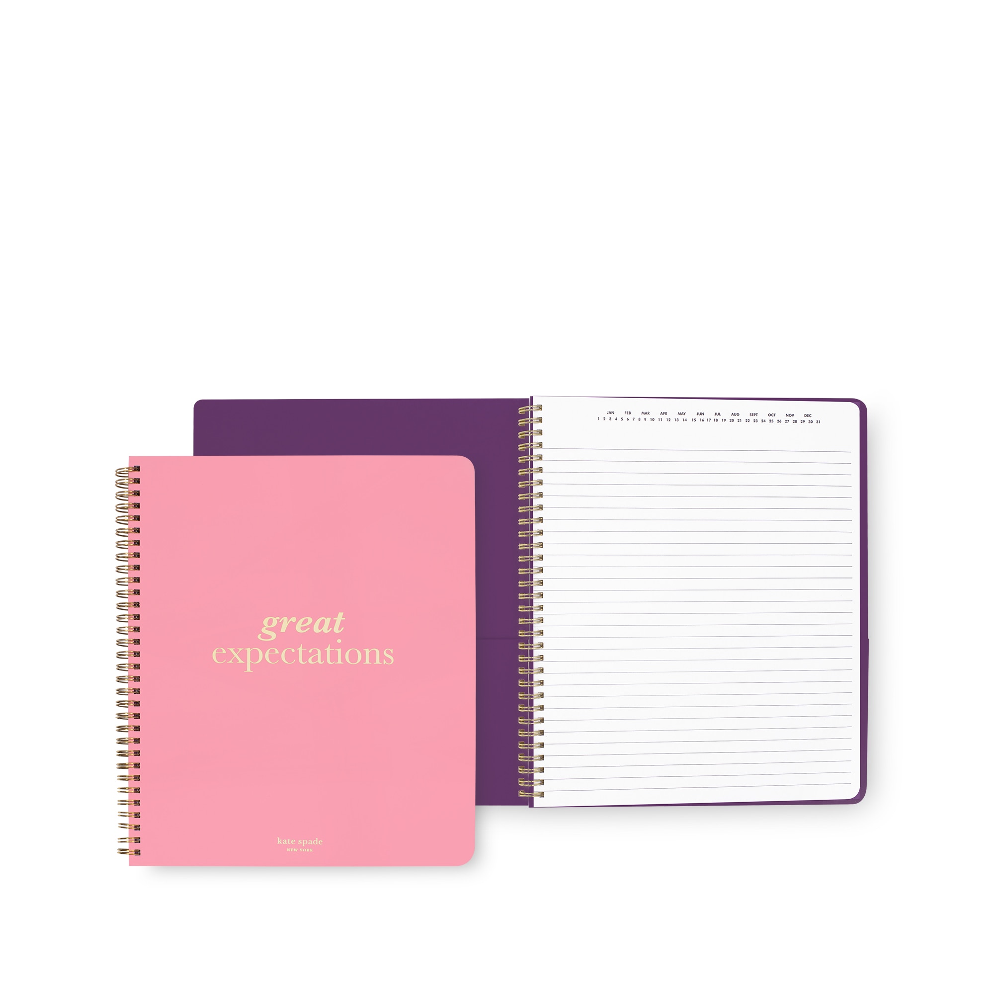 Kate Spade New York Large Spiral Notebook, Great Expectations