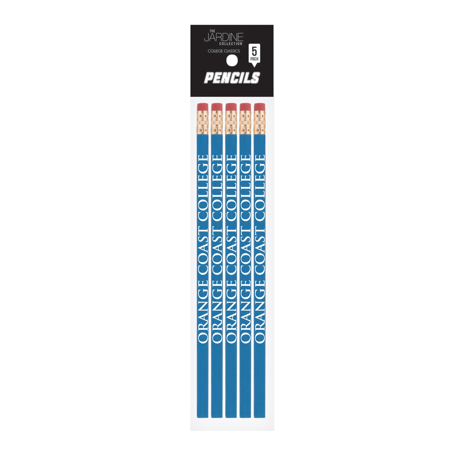 Emblematic Pencil 5pk School Name