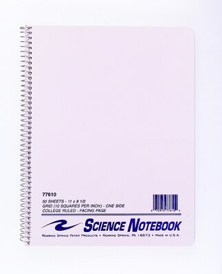 Scientific Spiral Notebook 50 Sheets