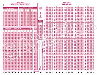 Scantron Form F 1712 PAR  L