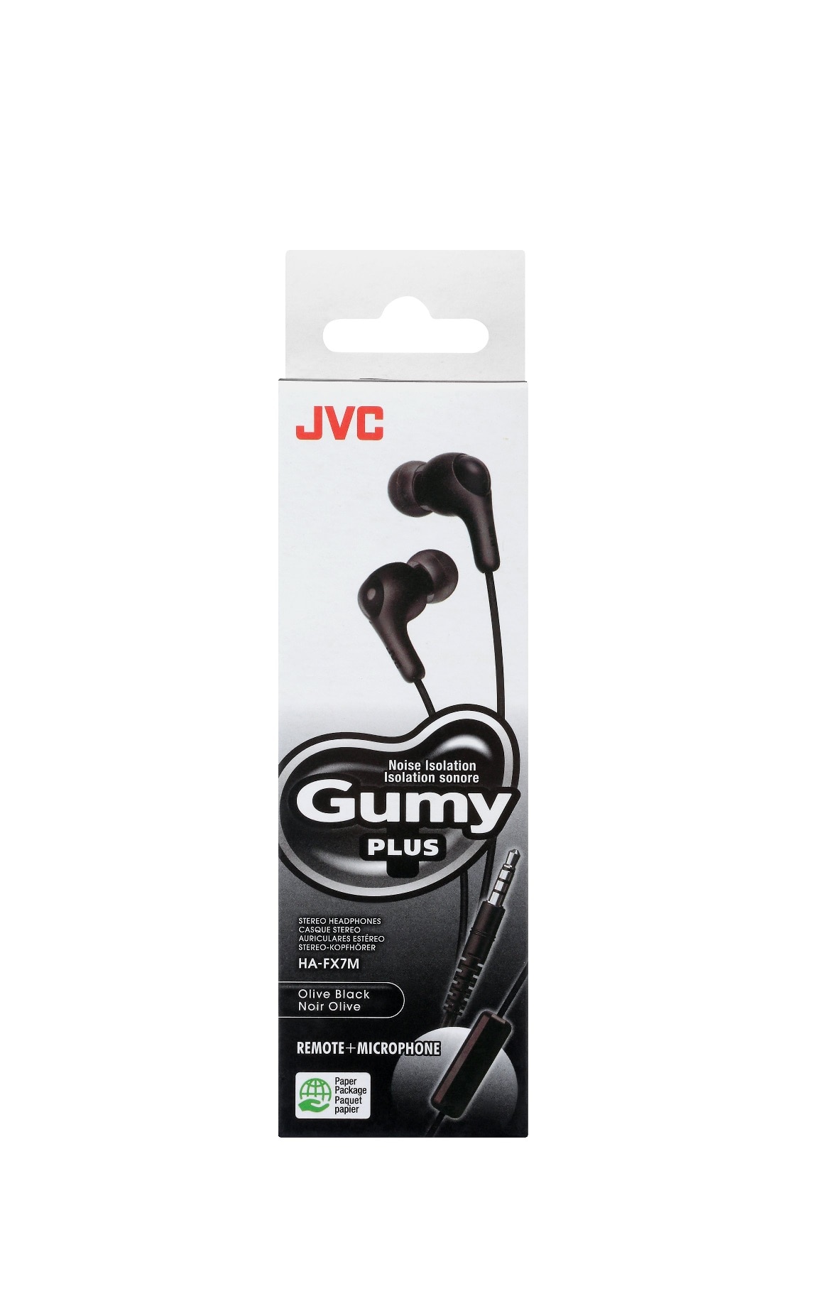 JVC Wired GUMY Plus in Ear Headphones- Black