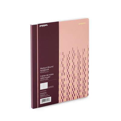 Poppin EXC 1 Subject Composition Notebook Blush/Gold