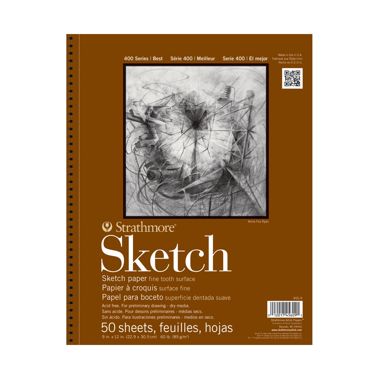 Strathmore Sketch Paper Pad, 400 Series, 11" x 14", 50 Sheets