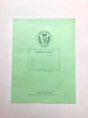 Roaring Spring Green Exam Book Wide Rule 11 x 8 12 8 Sheets