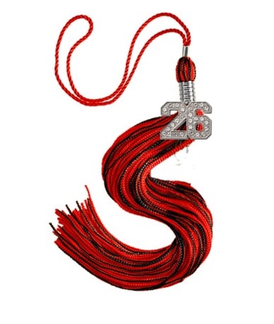 TASSEL: SVR REGULAR.SILVER BANDED.STATUS