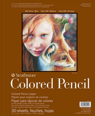 Strathmore Colored Pencil Pad, 400 Series, 9" x 12"