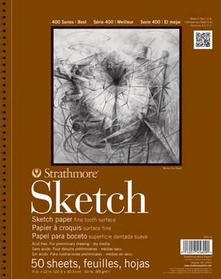 Strathmore Sketch Paper Pad, 400 Series, 11" x 14", 100 Sheets