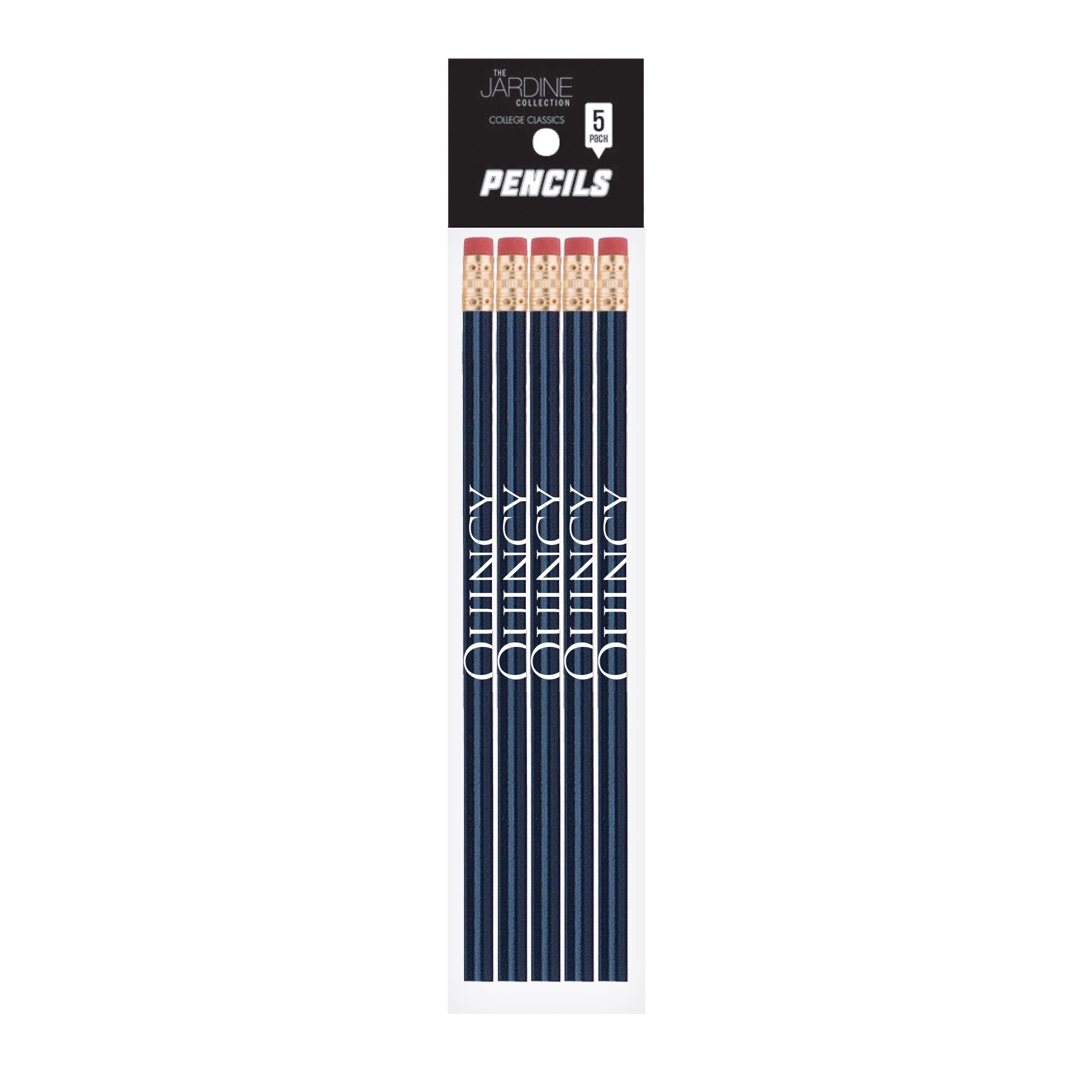 Emblematic Pencil 5pk School Name