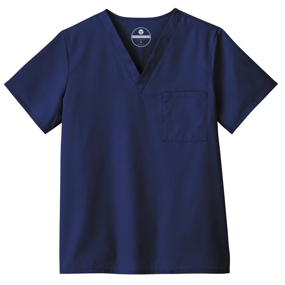 Unisex V One Pocket Scrub Top