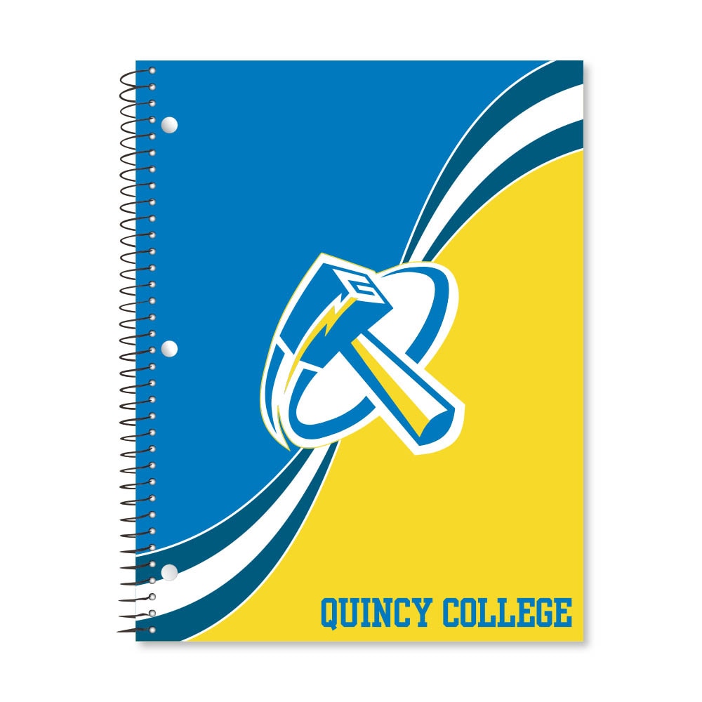 Digi Curve Divide 1 Subject 11"x8.5" 70 Count College Ruled Spiral Notebook
