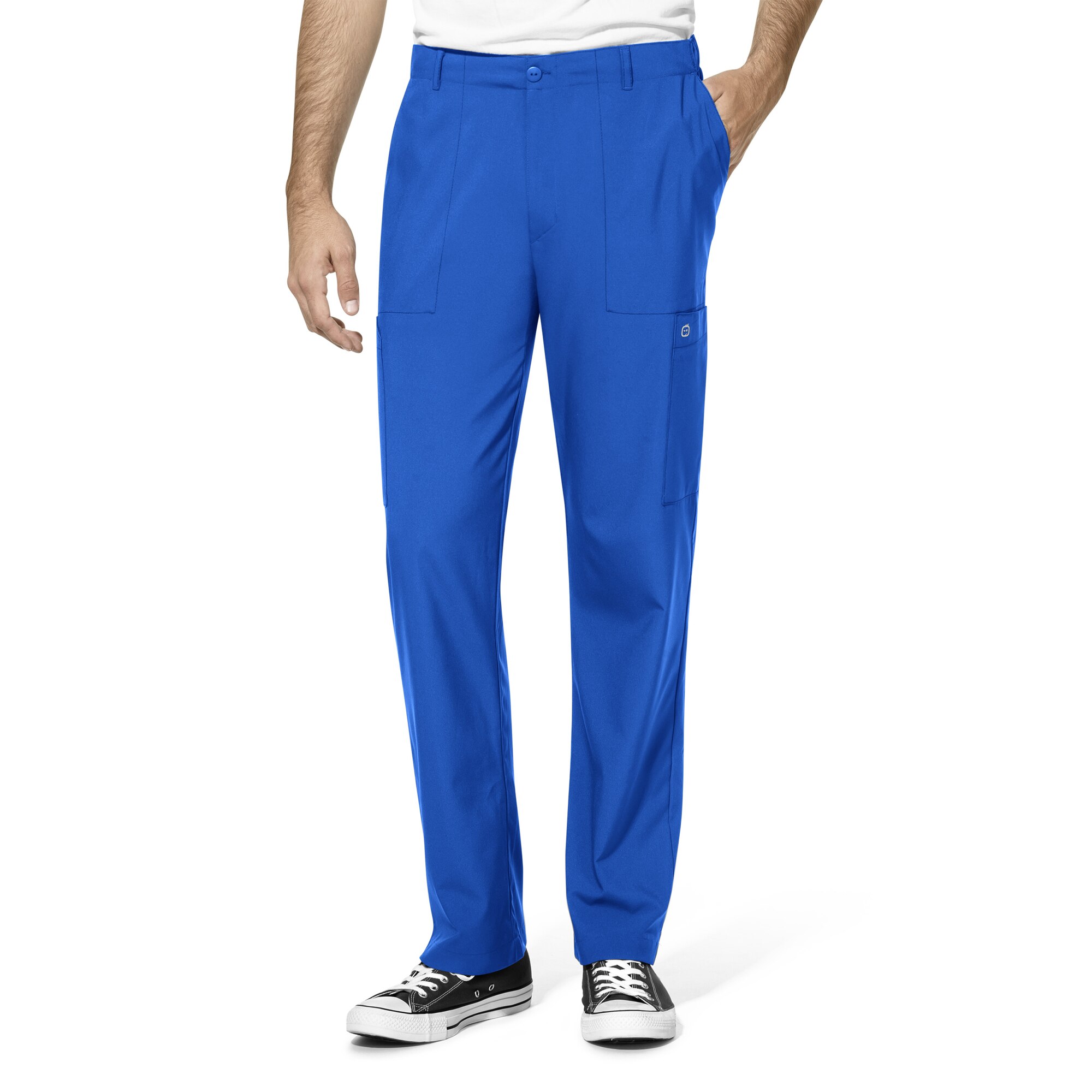 WonderWink W123 Men's Flat Front Cargo Scrub Pant, 5355 Tall