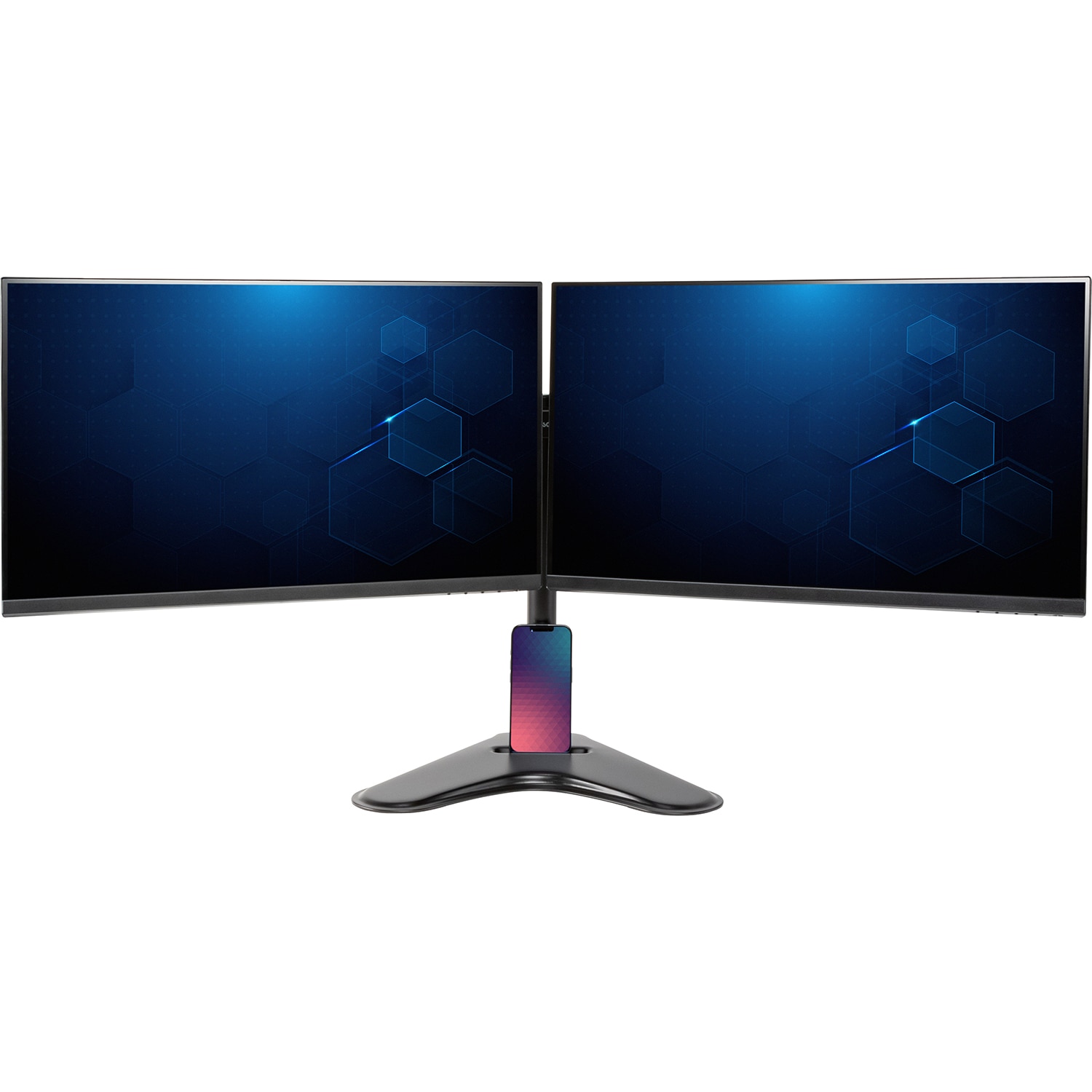 Allsop Free-Standing Dual Monitor Arms Black