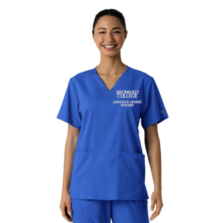 WBL Unisex Nursing V-Neck Top - 6051