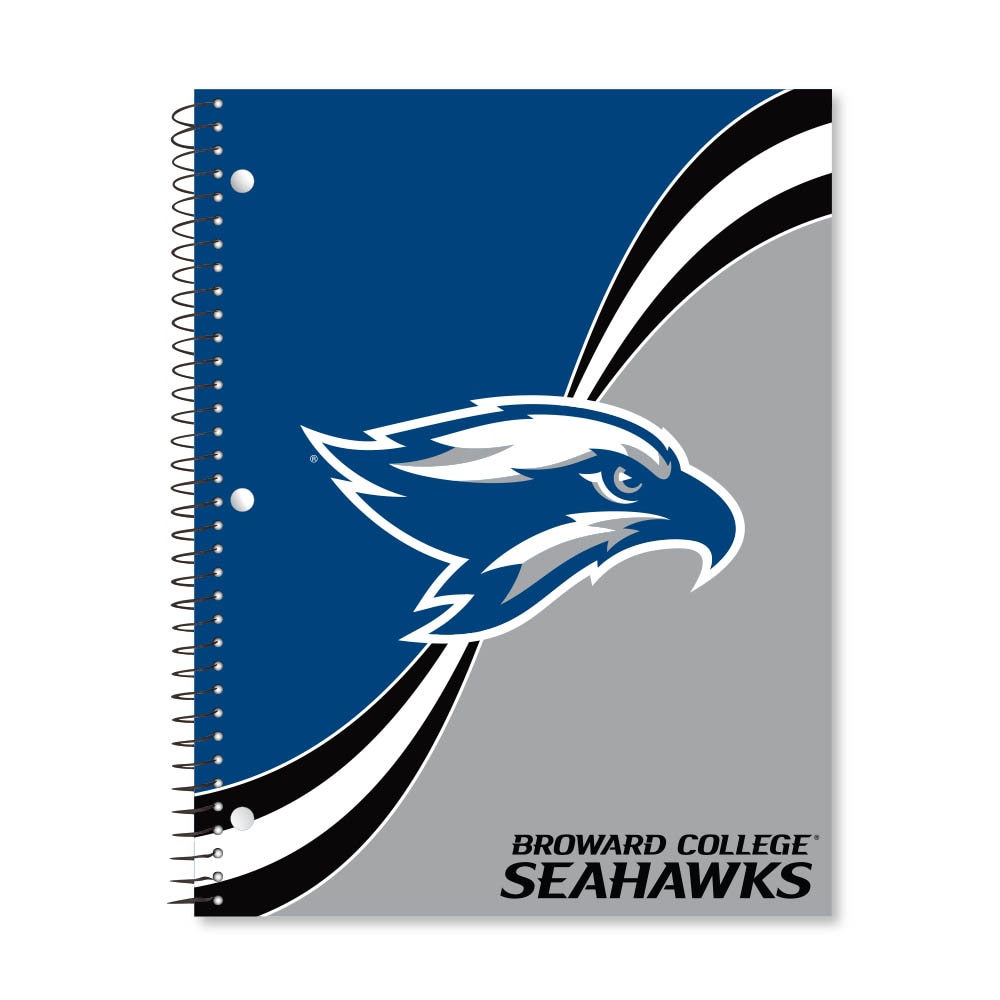 Digi Curve Divide 1 Subject 11"x8.5" 70 Count College Ruled Spiral Notebook