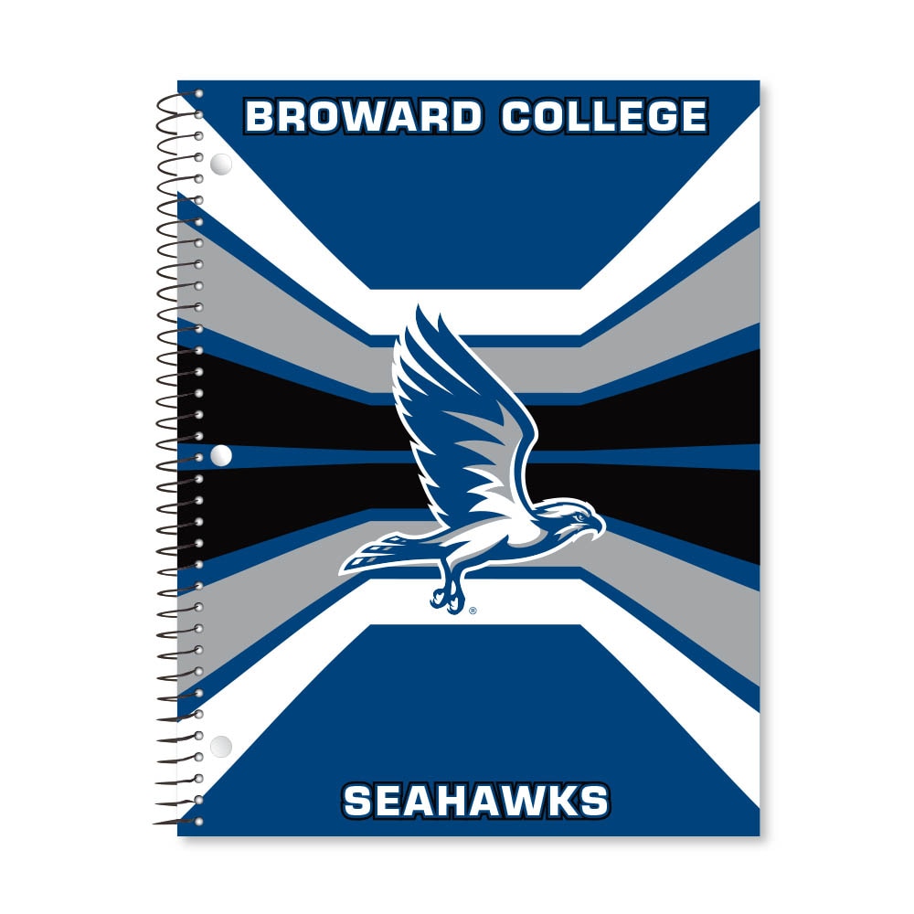 Digi Color Warp 1 Subject 11"x8.5" 70 Count College Ruled Spiral Notebook