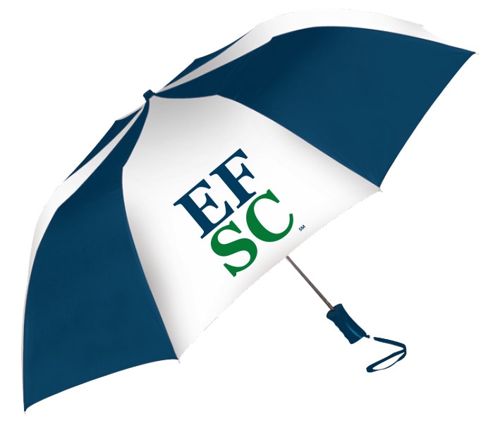 "The Sport" 2-Tone Emblematic Umbrella Automatic Folding 48" Coverage