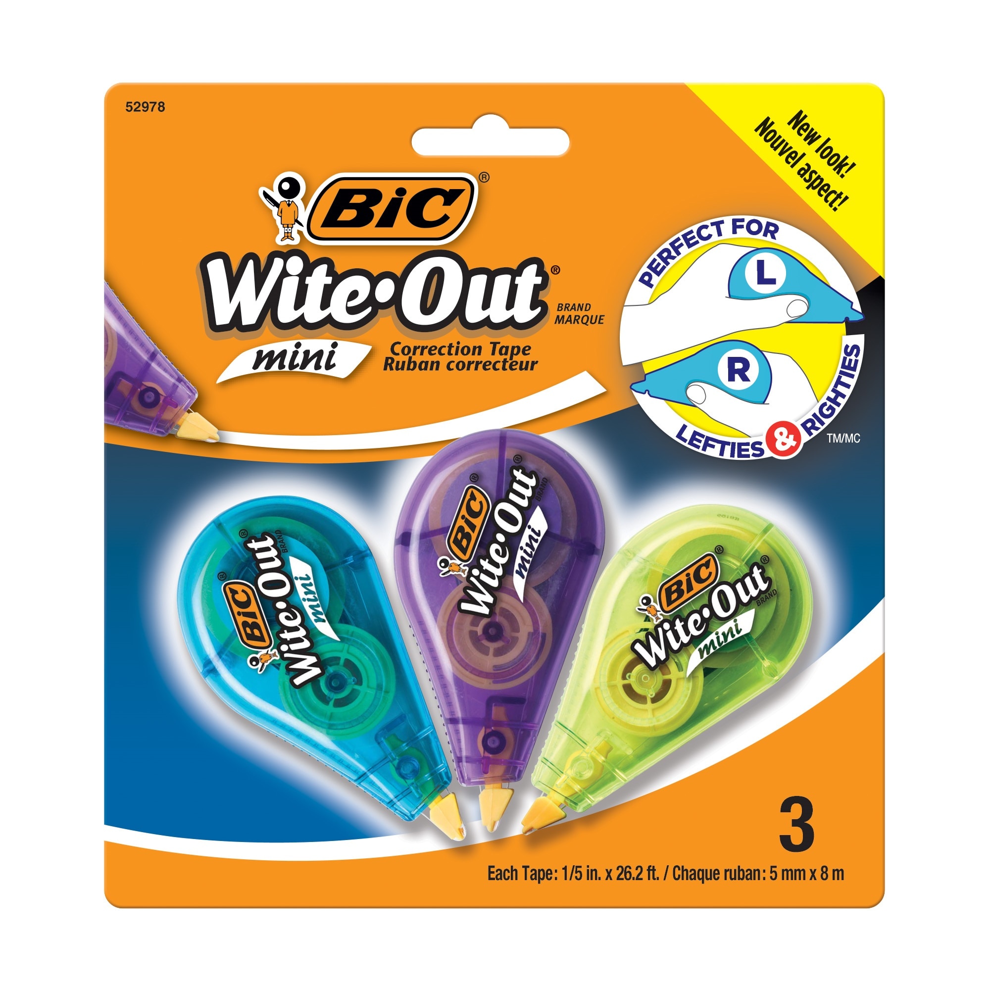 Mini Correction Tape 3 Pack