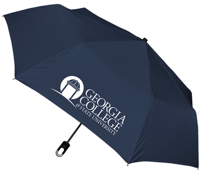 Storm Clip Mini Folding Emblematic Solid Umbrella 42" Coverage