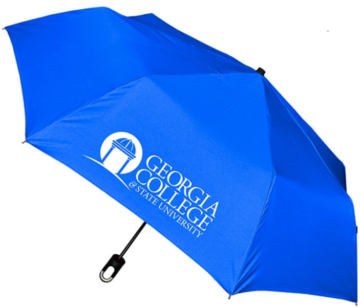 Storm Clip Mini Folding Emblematic Solid Umbrella 42" Coverage