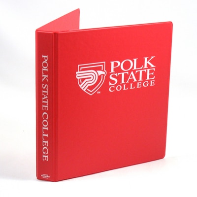 1 Inch Vinyl Binder 8.5x11 Round Ring 1 Color Imprint