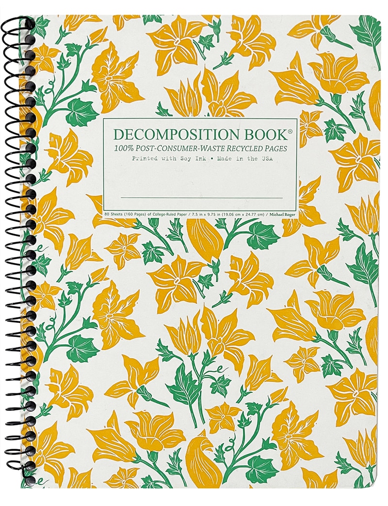 Michael Roger Squash Blossoms Coilbound Decomposition Book