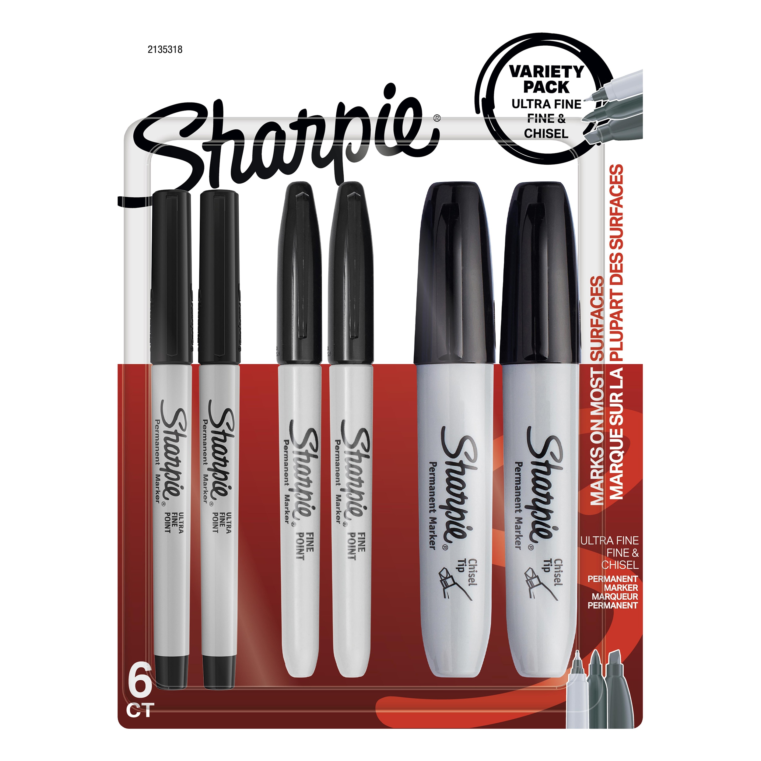 Sharpie Markers Set 6 Blk
