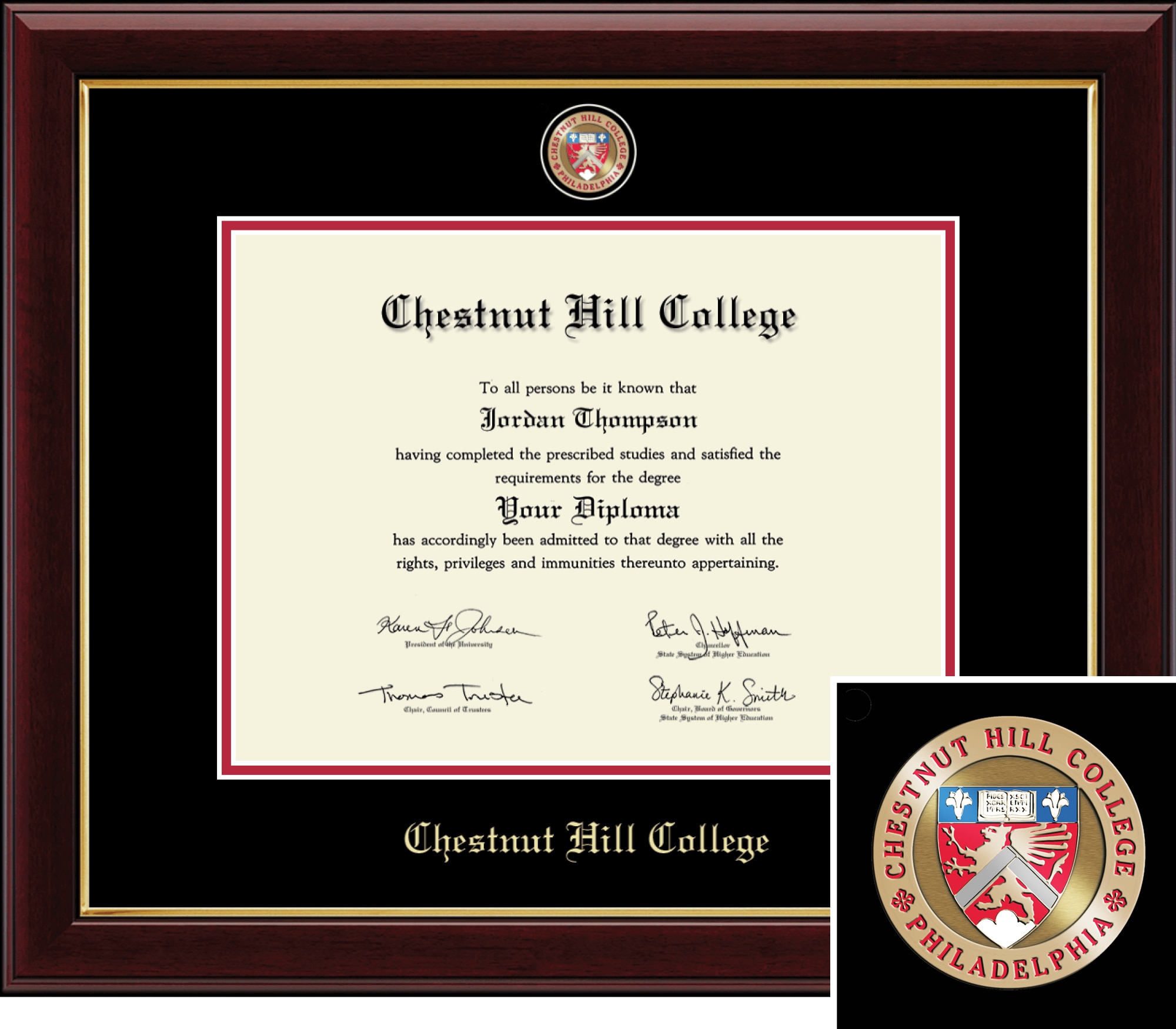 Church Hill Classics 9" x 12" Masterpiece Cherry Diploma Frame