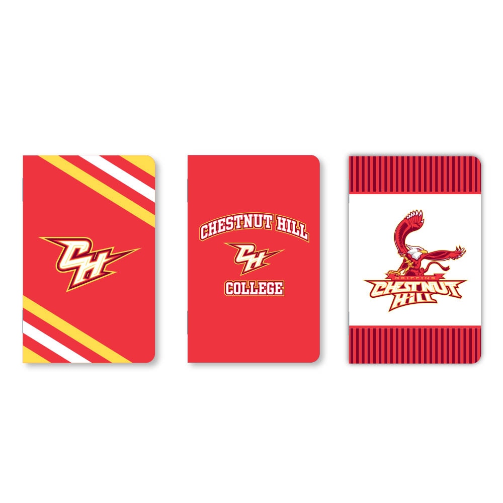 Set of 3 School Spirit Pocket Sized Mini Notebooks
