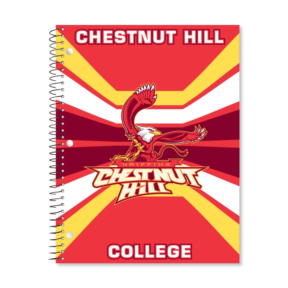 Digi Color Warp 1 Subject 11"x8.5" 70 Count College Ruled Spiral Notebook