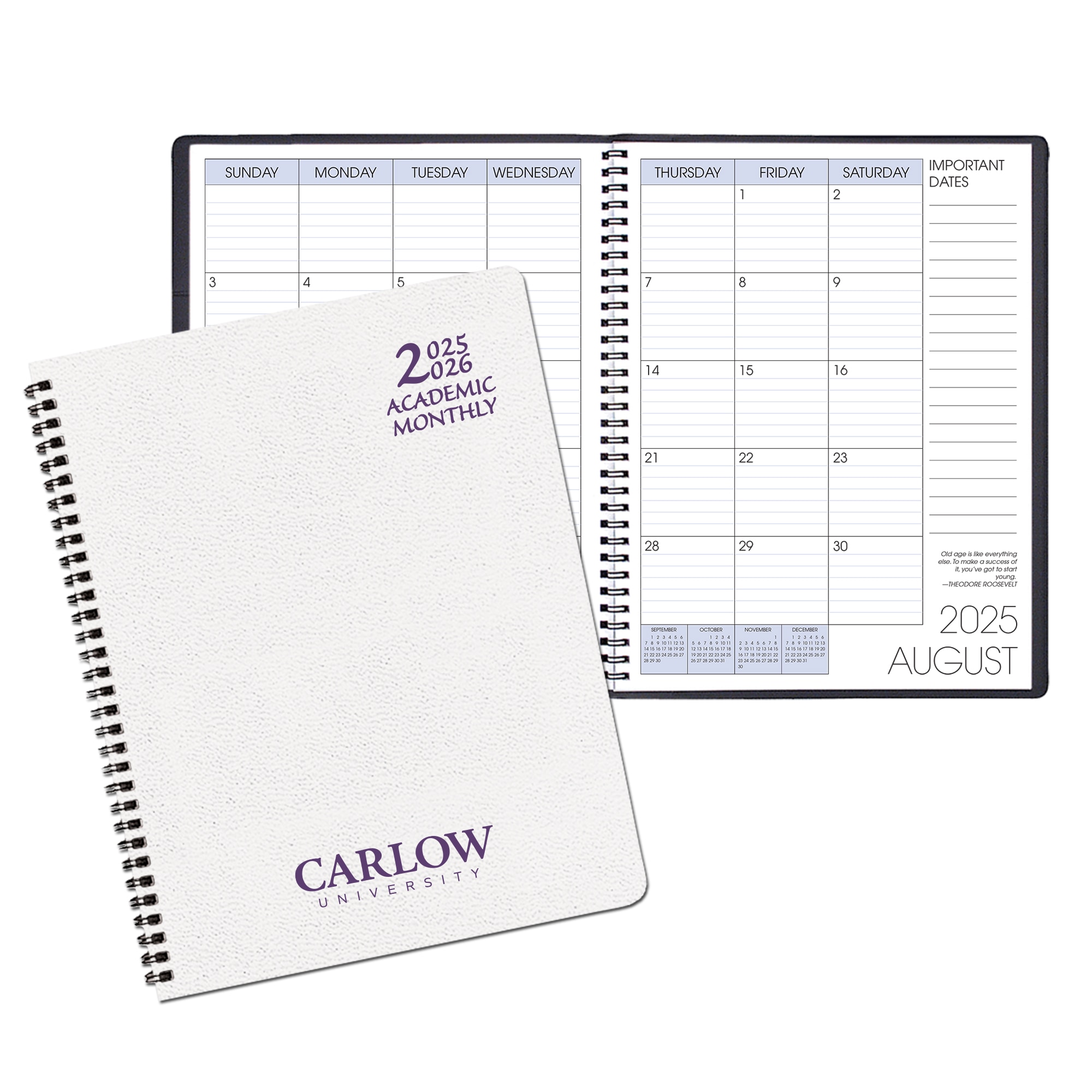 Payne 25-26 Imprinted Academic Monthly Planner 8.5"x11"