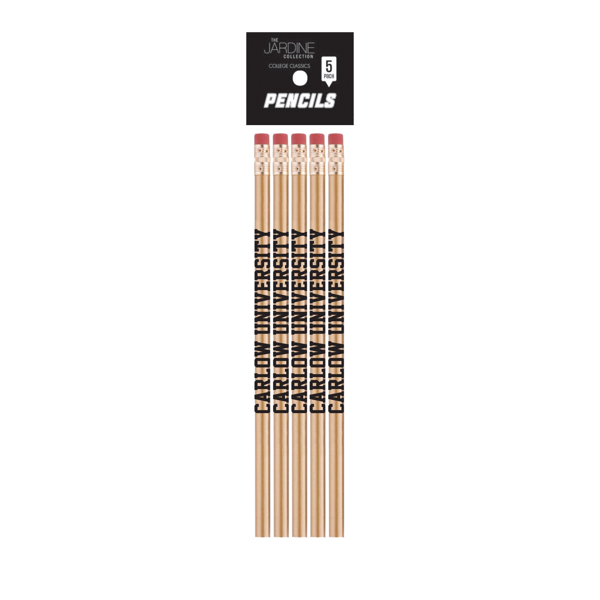 Emblematic Pencil 5pk School Name