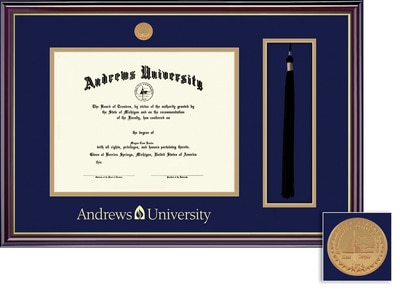 Framing Success 8 x 10 Windsor Gold Medallion Bachelors, Masters, PhD Diploma/Tassel Frame