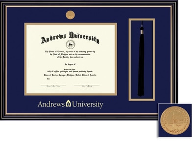 Framing Success 8 x 10 Prestige Gold Medallion Bachelors, Masters, PhD Diploma/Tassel Frame