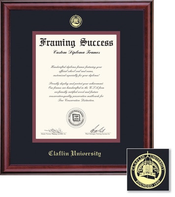 Framing Success 14 x 11 Classic Gold Embossed School Seal Bachelors, Masters, Doctorate Diploma Frame