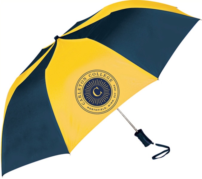 "The Sport" 2-Tone Emblematic Umbrella Automatic Folding 48" Coverage