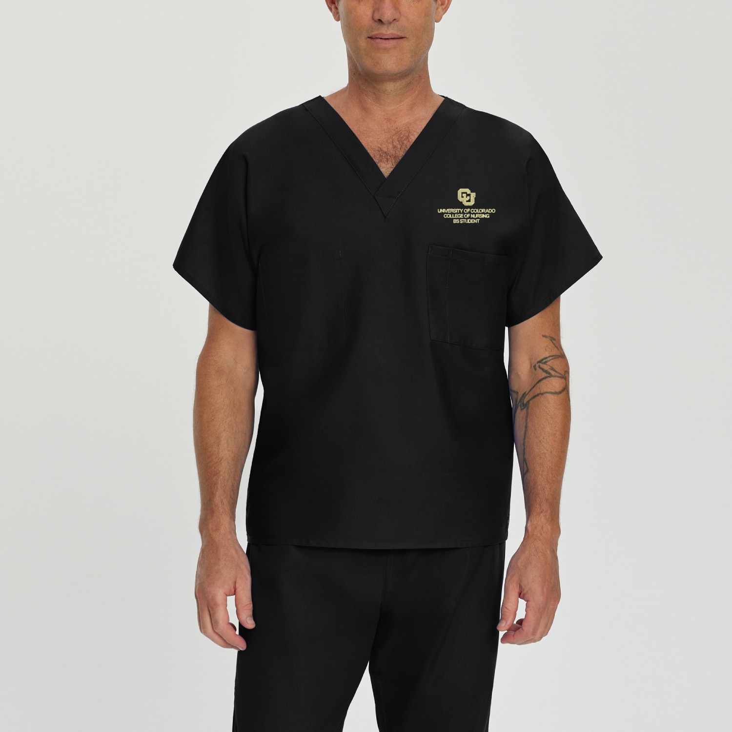 Unisex Scrub V-Neck Top Tier 1