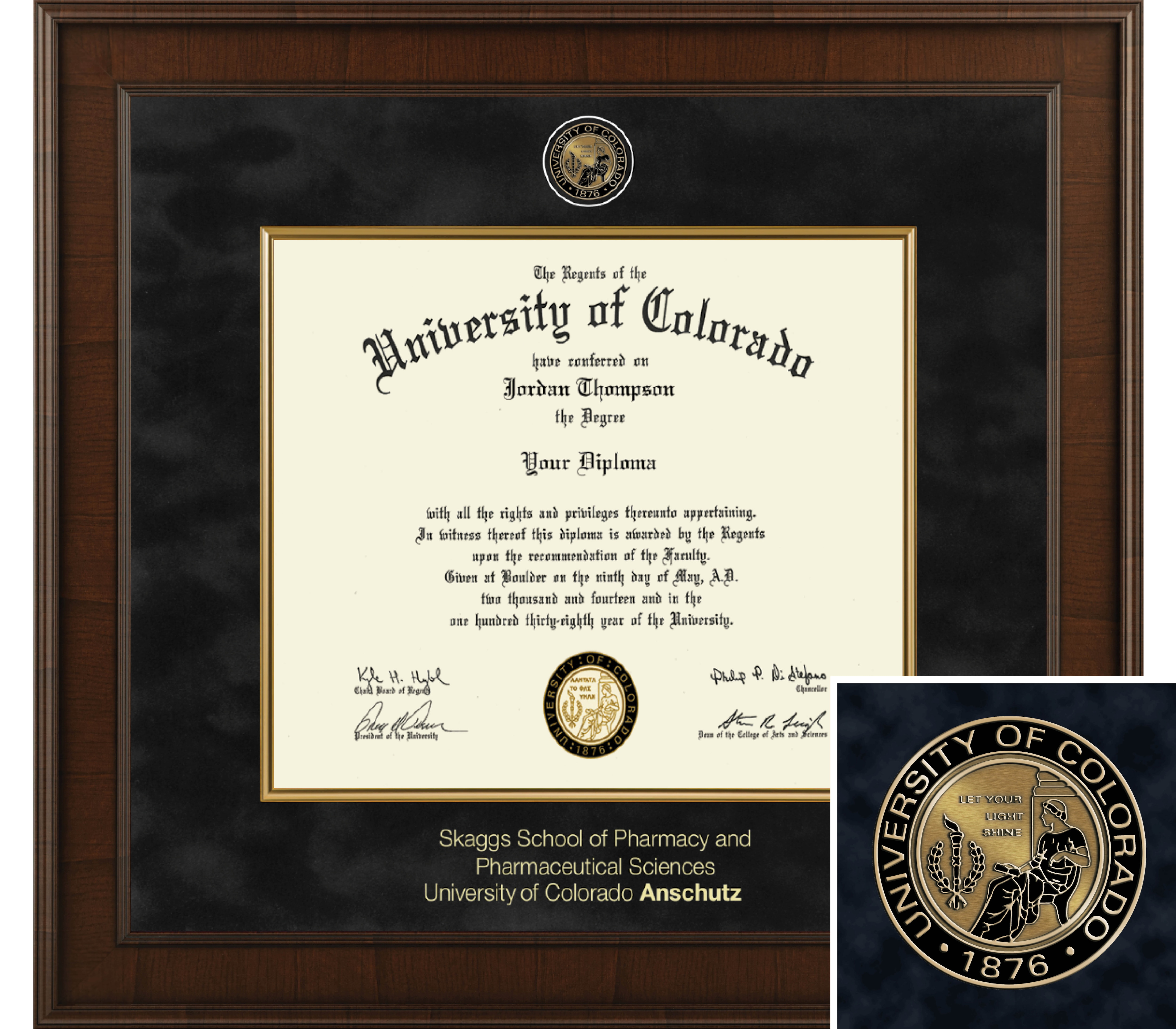 Church Hill Classics Presidential Pharmacy Diploma Frame