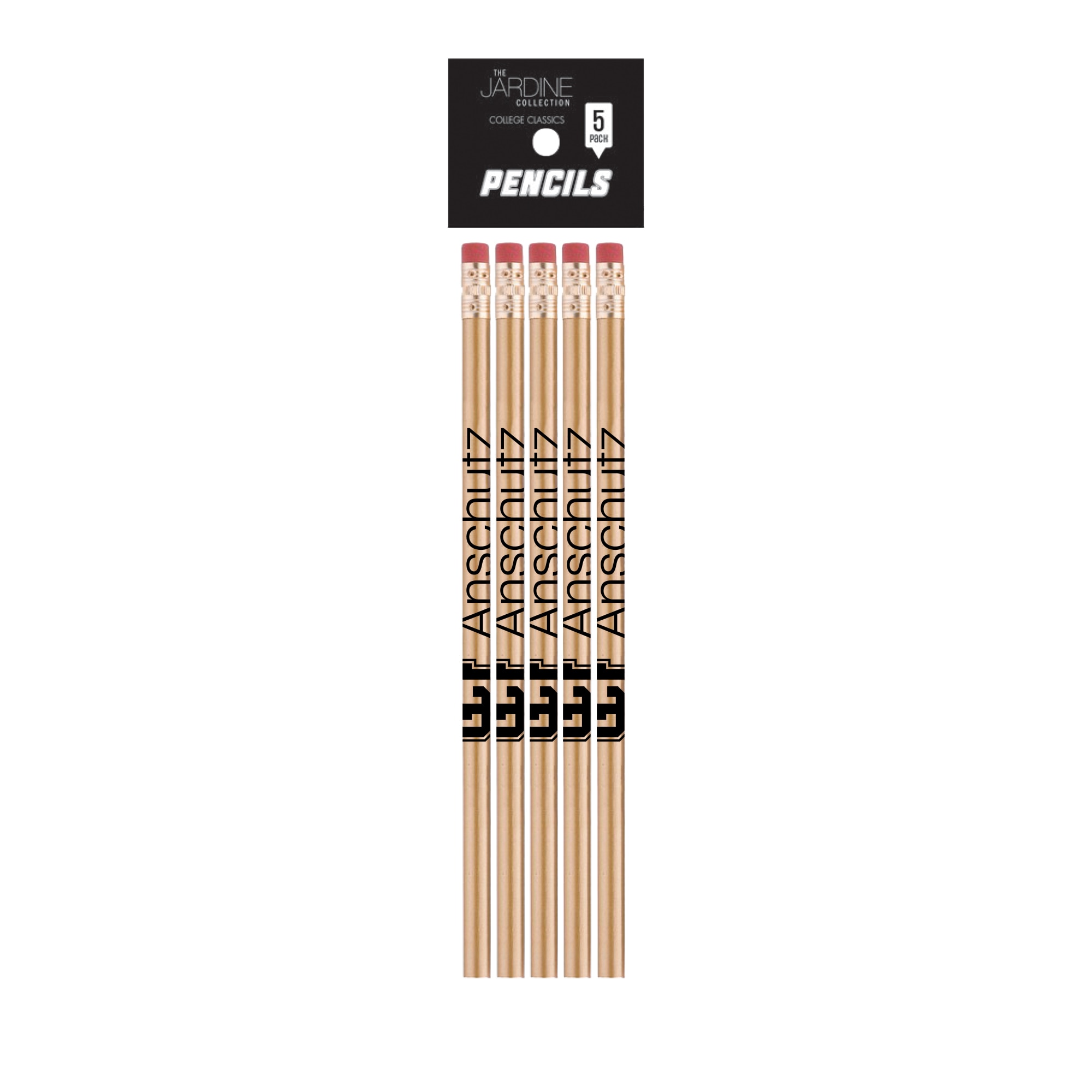 Emblematic Pencil 5pk School Name